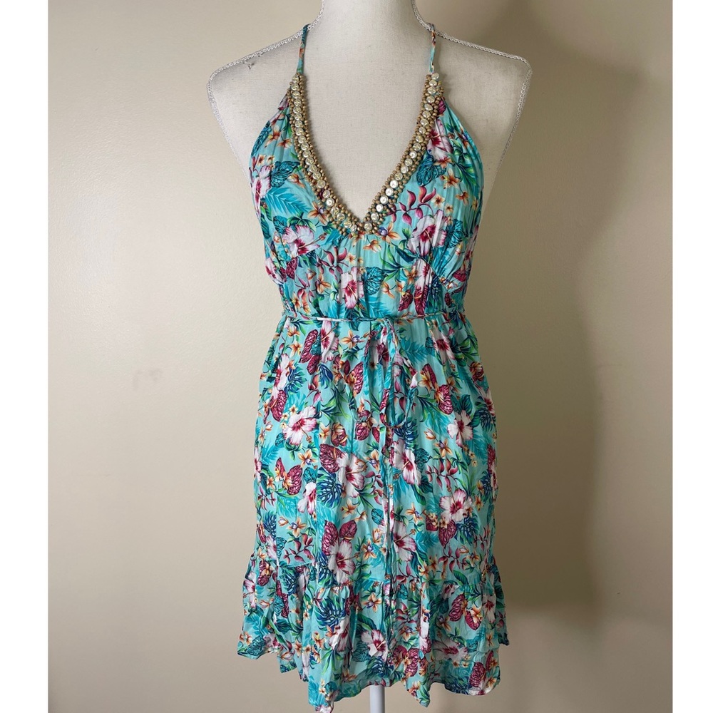 OndadeMar floral wrap dress
